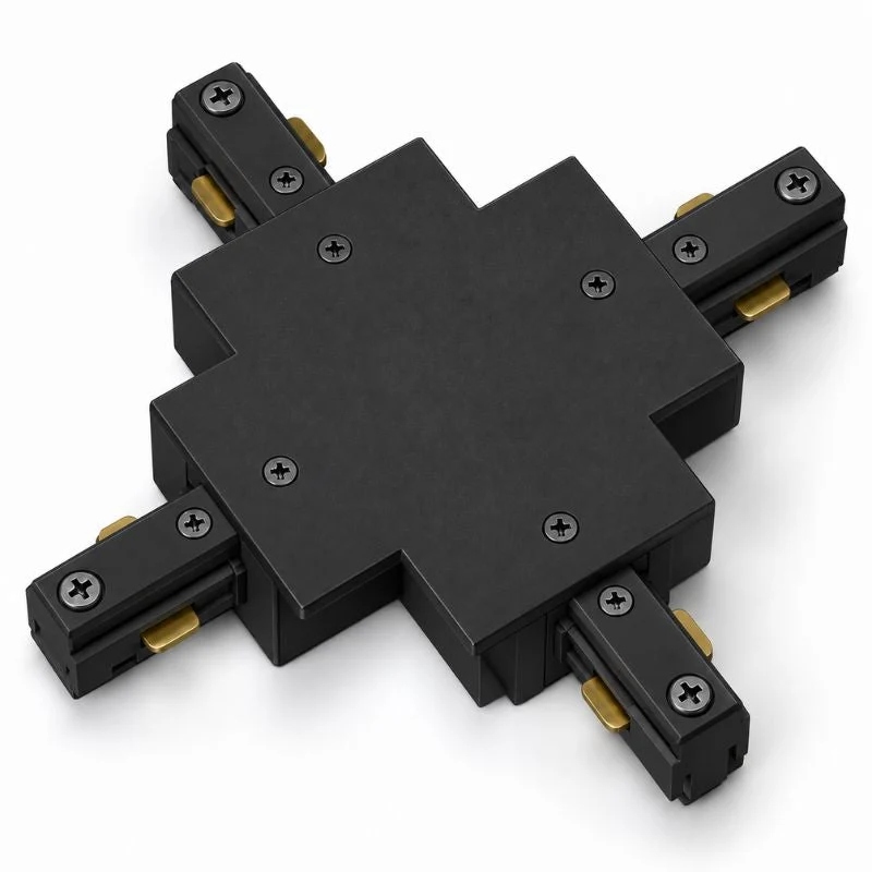 Connecteur X Rail Encastrable Monophasé Noir