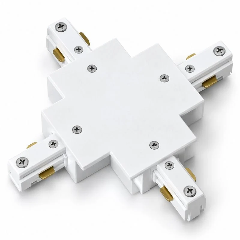 Connecteur X Rail Encastrable Monophasé Blanc