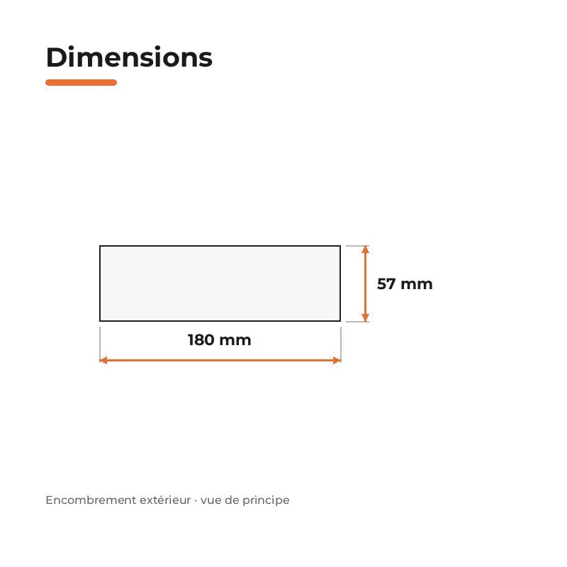 Connecteur Droit Rail Encastrable Monophasé Blanc