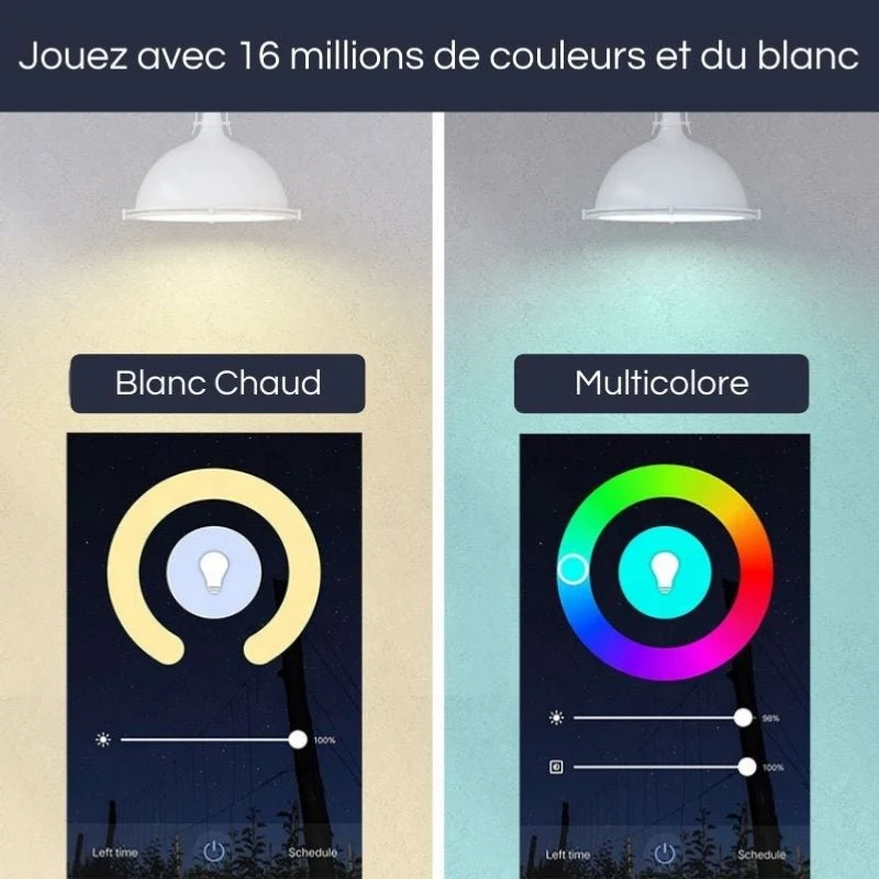 Ampoule LED Connectée WiFi GU10 5W RGBW