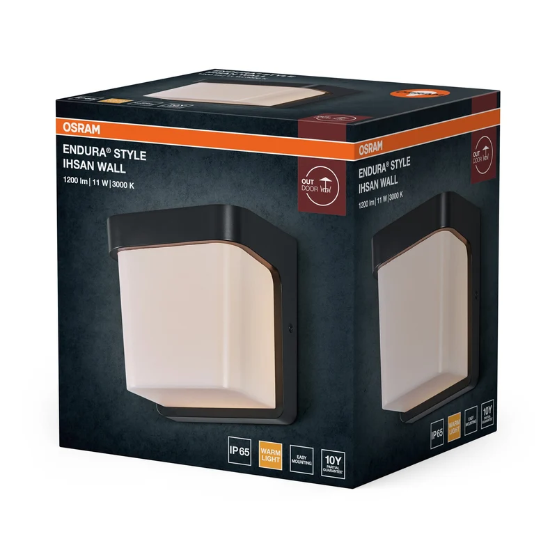 OSRAM ENDURA STYLE IHSAN WALL Luminaire extérieur, 11W, 550lm