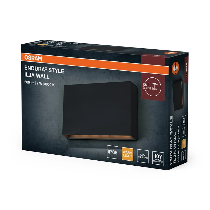 OSRAM ENDURA STYLE ILJA WALL Éclairage extérieur, 7W, 330lm
