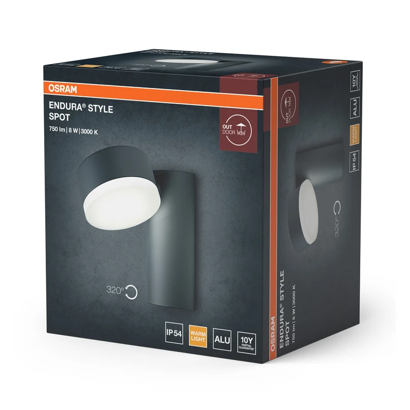 OSRAM ENDURA Style Luminaire extérieur LED avec tête pivotante