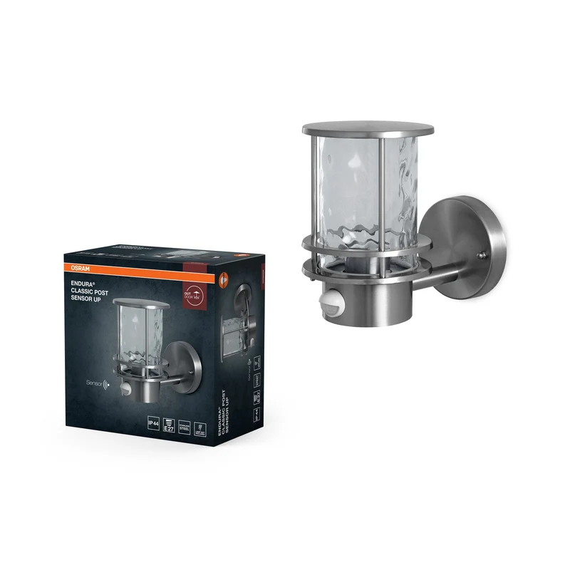 OSRAM ENDURA Classic Luminaire extérieur avec capteur, acier, IP44