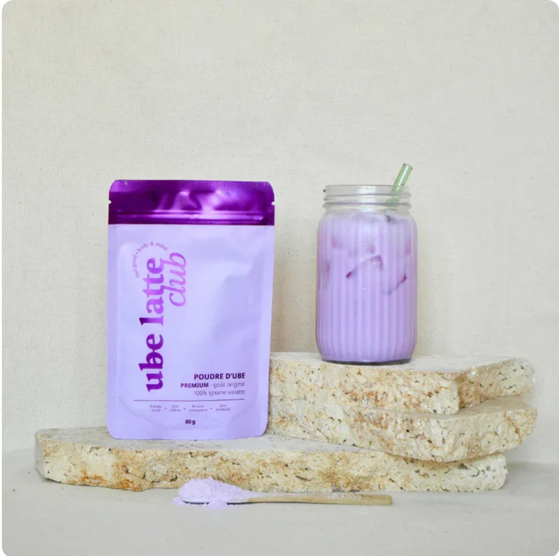 Ube latte