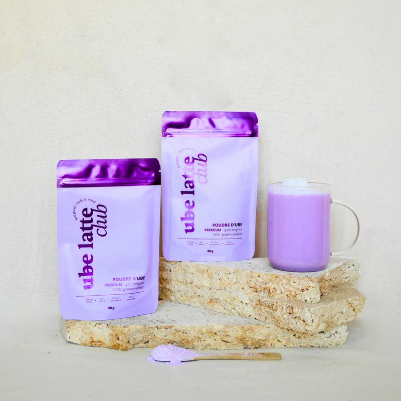 Ube latte