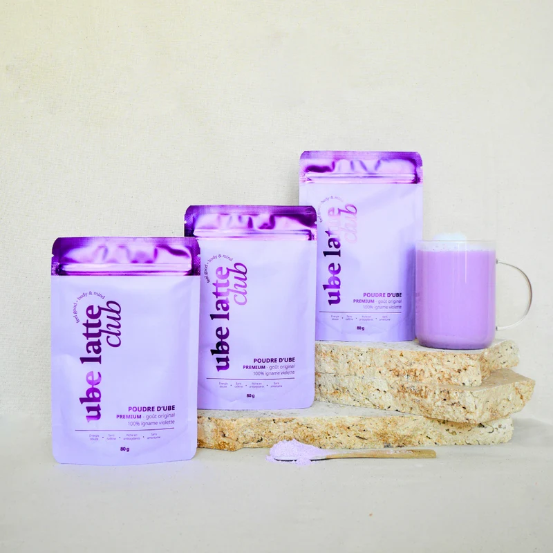 Ube latte
