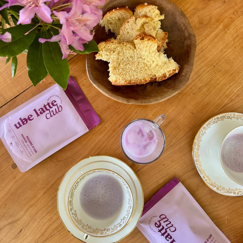 Ube latte