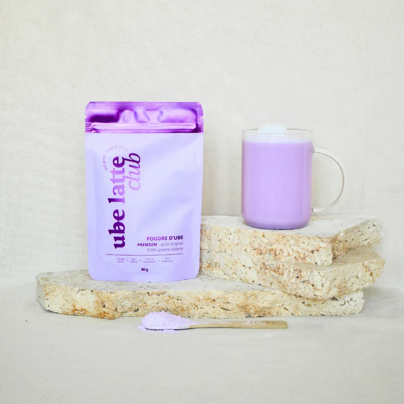 Ube latte