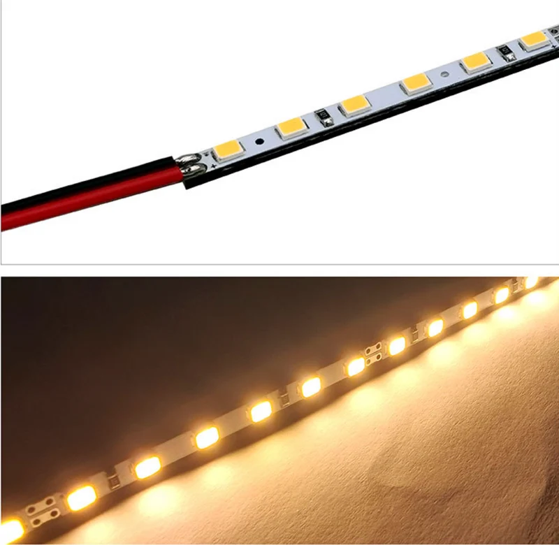 SMD2835 4MM Wide Rigid LED Strip Light – DC12V / 24V | 4mm PCB | 12W/M | 120 LEDs/M | 1Meter Length | Warm White / Natural White / Daylight White / Cool White / Blue / Red / Green | High Brightness Indoor Lighting | 10 / 50PCS