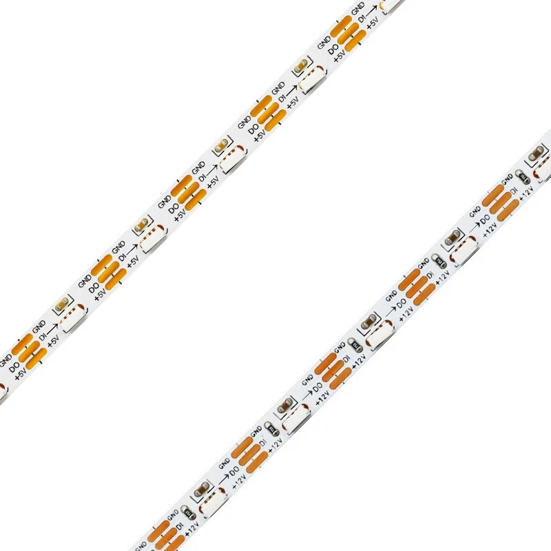 Side Emitting SMD4020 RGB LED Strip Light - DC12V | 60 LEDs/M | 5mm PCB | Non-Waterproof | for Mirror, Kitchen Cabinet, Bedroom | 5/50M
