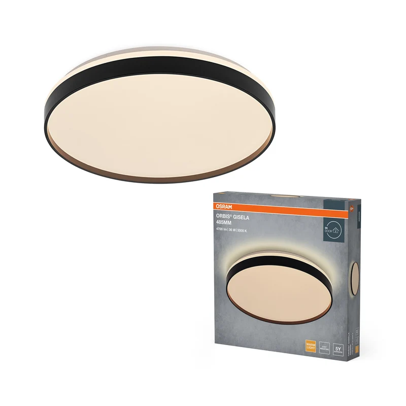 OSRAM Orbis Gisela 485 mm 36W 830 Noir