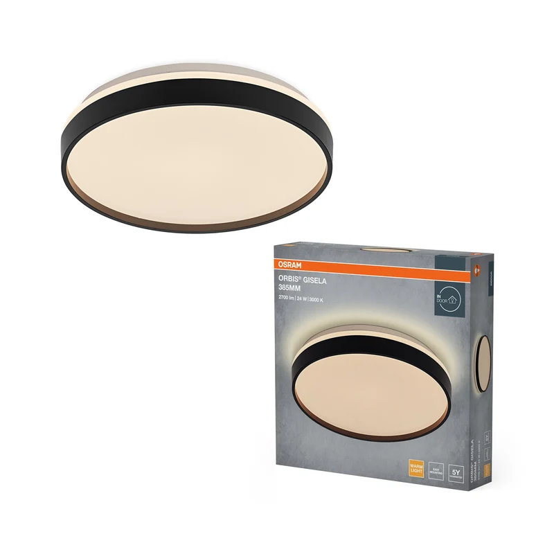 OSRAM Orbis Gisela 385 mm 24W 830 Noir