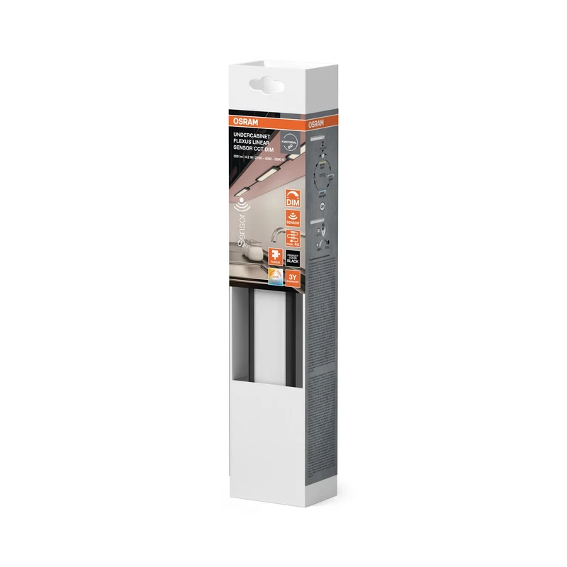 OSRAM Luminaire sous meuble Flexus Linear 4,2W CCT dimmable Noir