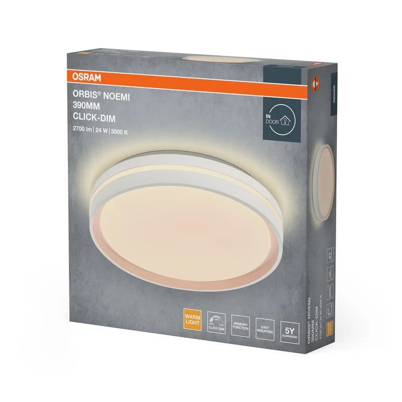 OSRAM Orbis Noemi 390 mm 24W 830 Dimmable Click Blanc