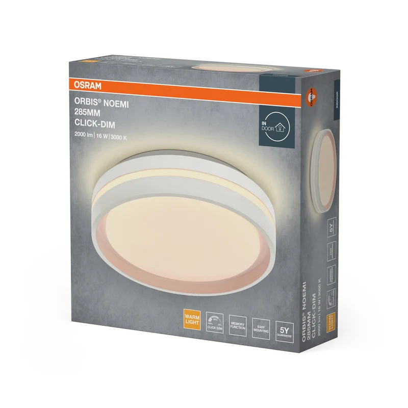 OSRAM Orbis Noemi 285 mm 16W 830 Dimmable Click Blanc