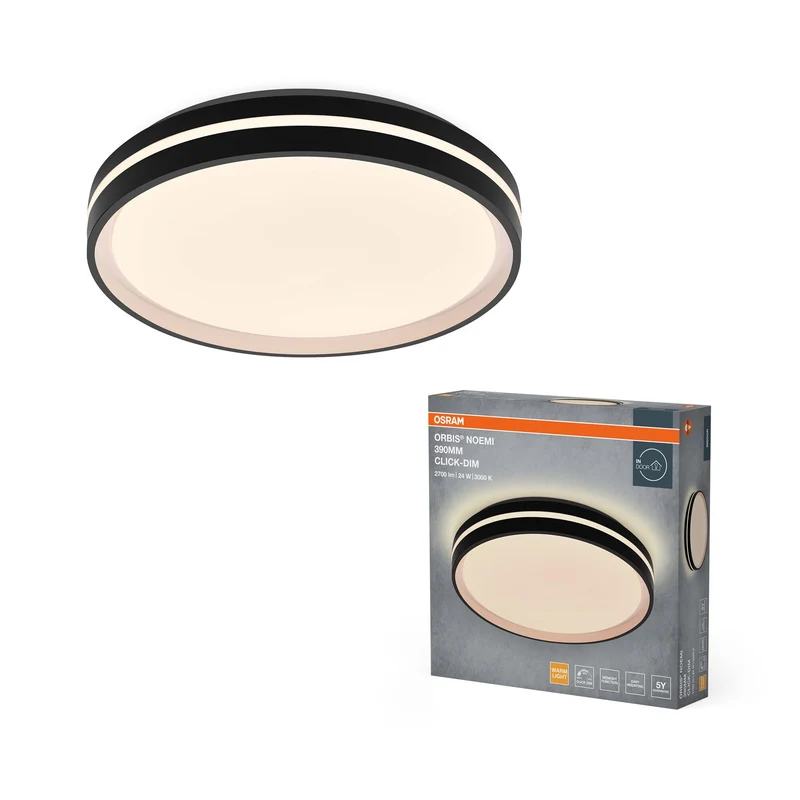 OSRAM Orbis Noemi 390 mm 24W 830 Dimmable Click Noir
