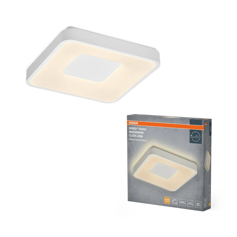OSRAM Orbis Piana 380x380 mm 24W 830 Dimmable Click Blanc