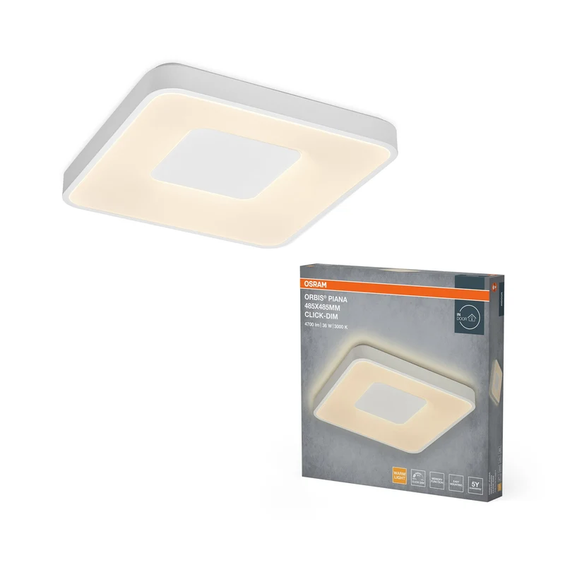 OSRAM Orbis Piana 485x485 mm 36W 830 Dimmable Click Blanc