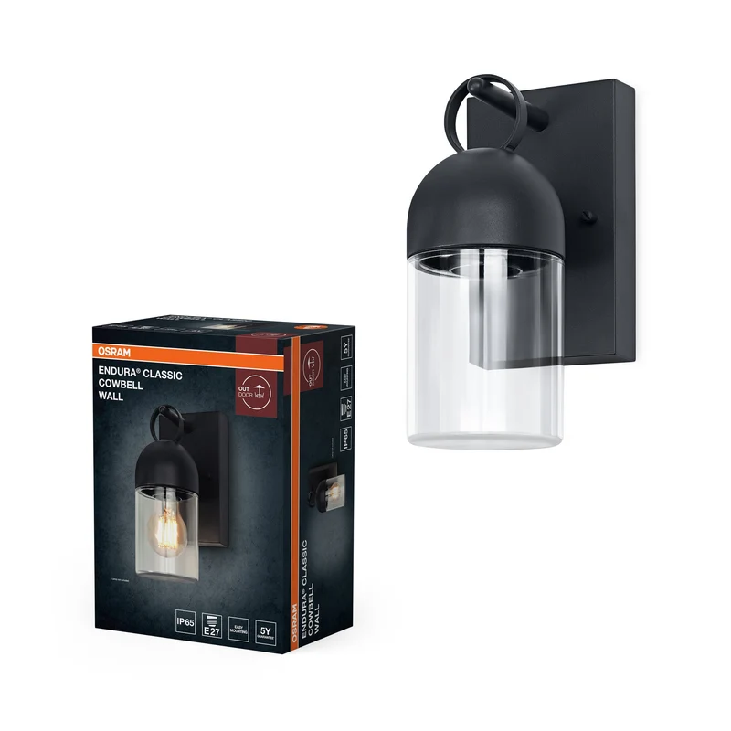 OSRAM ENDURA® Classic Cowbell Applique murale extérieure IP65 E27 Gris foncé