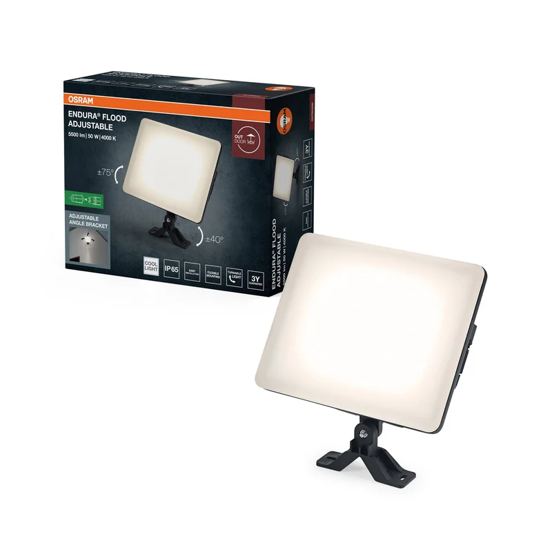 OSRAM ENDURA® Projecteur extérieur réglable 50W 840 Noir