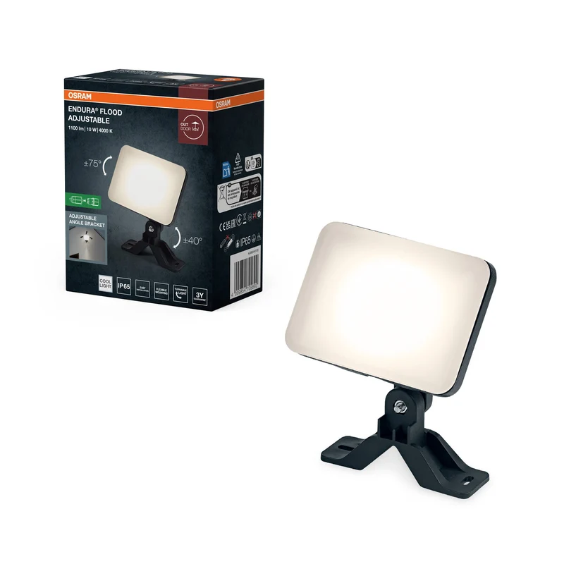 OSRAM ENDURA® Projecteur extérieur réglable 10W 840 Noir
