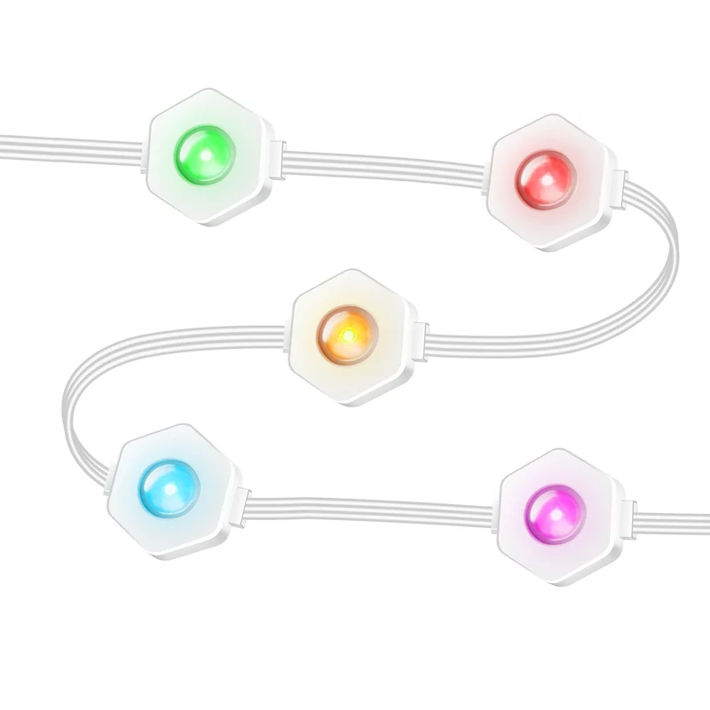LightingWill OL1 Permanent Outdoor Lights, 50FT/100FT, with Multiple Lighting Modes for Eaves, Gardens, Porches & Outdoor Spaces, LED Soffit Lights, Exterior Eave Lights & House Eave Lights
