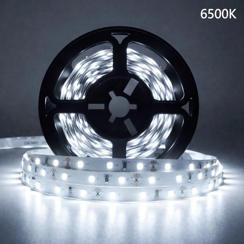 DC24V SMD2835 Full Spectrum LED Strip Light - CRI 97+ | 600 LEDs (120 LEDs/M) | 2700K / 3000K / 4000K / 5500K / 6500K | 16W/M | 8mm PCB | CRI 97+ | IP00 / IP67 | for Mirror, Kitchen Cabinet, Bedroom