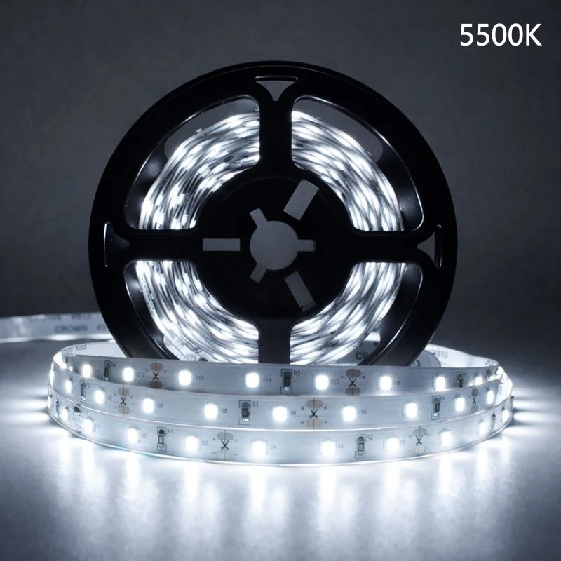 DC24V SMD2835 Full Spectrum LED Strip Light - CRI 97+ | 600 LEDs (120 LEDs/M) | 2700K / 3000K / 4000K / 5500K / 6500K | 16W/M | 8mm PCB | CRI 97+ | IP00 / IP67 | for Mirror, Kitchen Cabinet, Bedroom