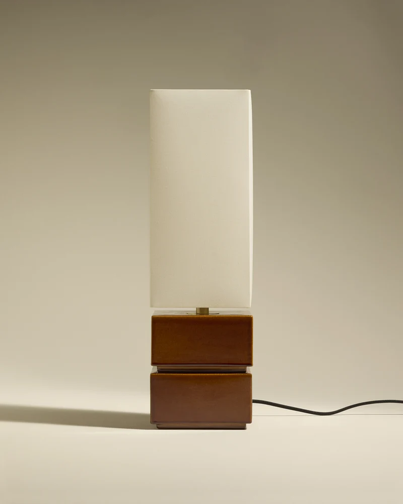 Lampe Tower - Noisette