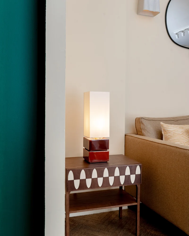 Lampe Tower - Noisette