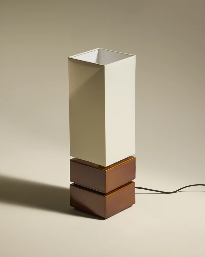 Lampe Tower - Noisette