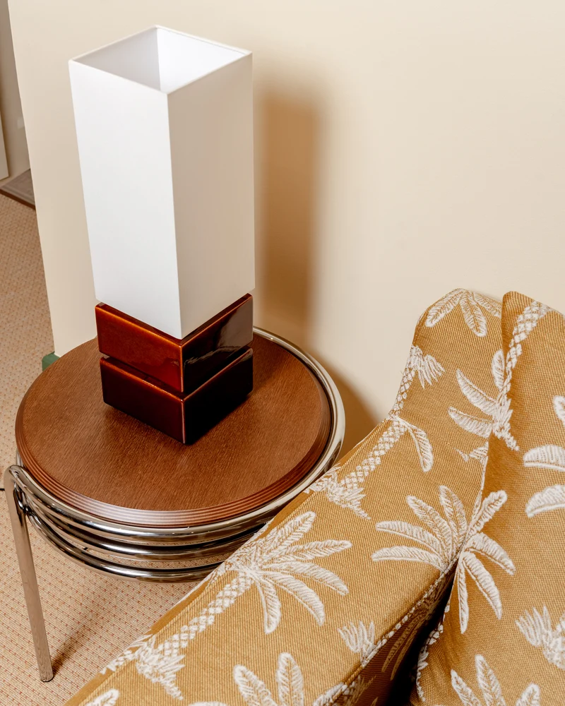 Lampe Tower - Noisette