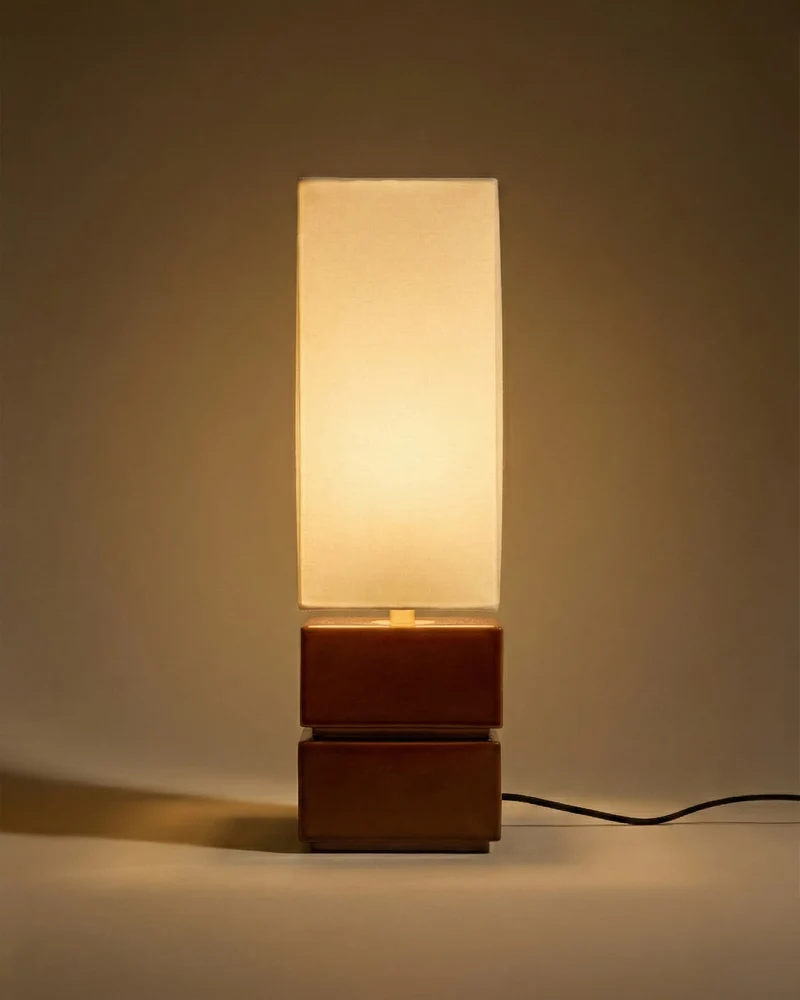 Lampe Tower - Noisette