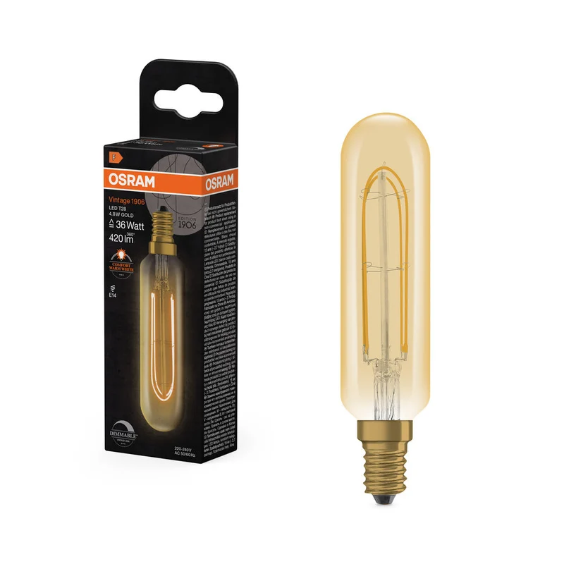 Vintage 1906 LED Formes Spéciales Dimmable 4.8W 822 Or E14 3