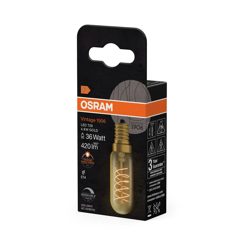 Vintage 1906 LED Formes Spéciales Dimmable 4.8W 822 Or E14 1