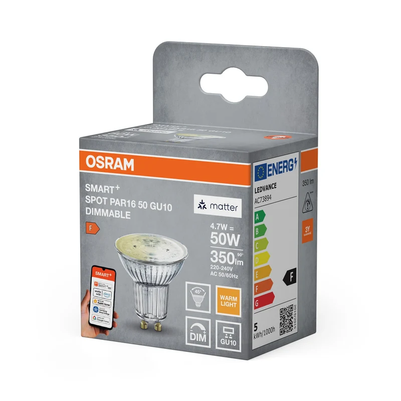 SMART+ MATTER SPOT GU10 Dimmable 4.7W 827 DIM GU10 paquet simple