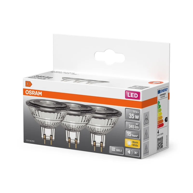 LED STAR MR16 12 V 3,8W 827 GU5.3