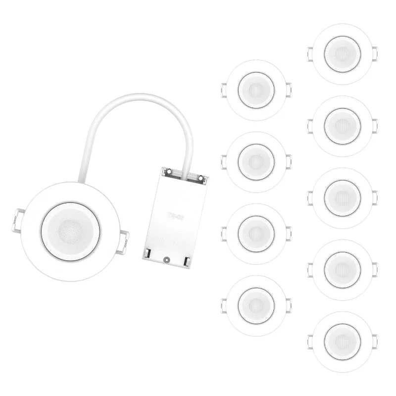 Spot Encastrable 5,4W Dimmable CCT IP65 BLANC RE2020 - 3000K/4000K/6000K - Pack de 10