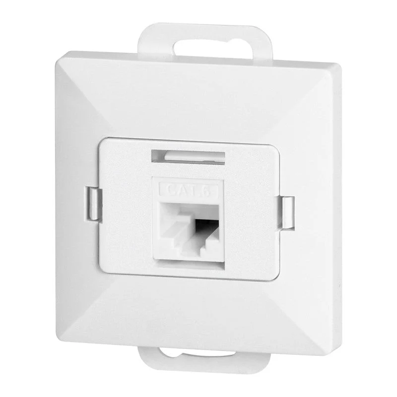 Prise Internet RJ45 Cat.6 Encastrée - Blanc