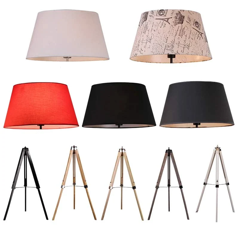 LAMPADAIRE EN BOIS TRÉPIED PHOTO