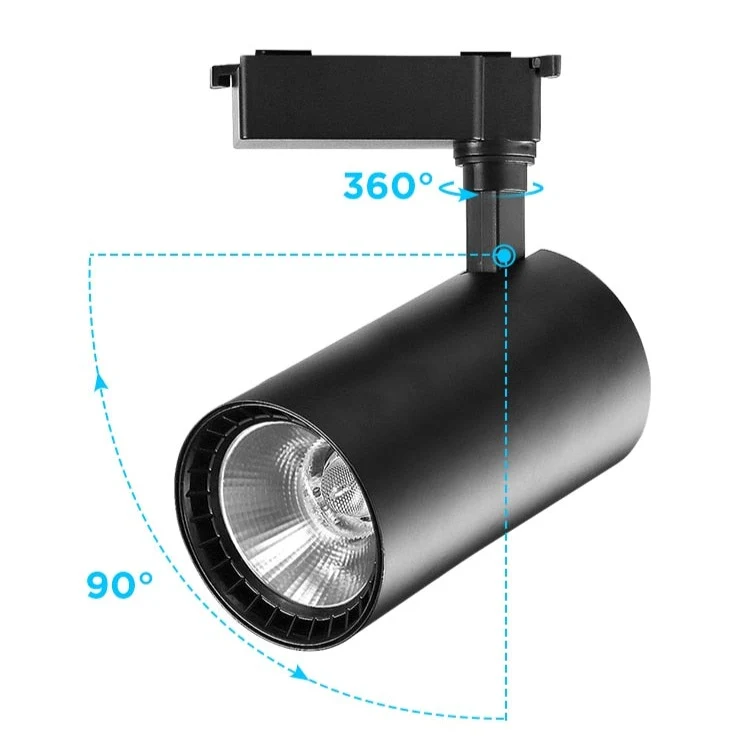 LAMPE SPOT SUR RAIL ALU