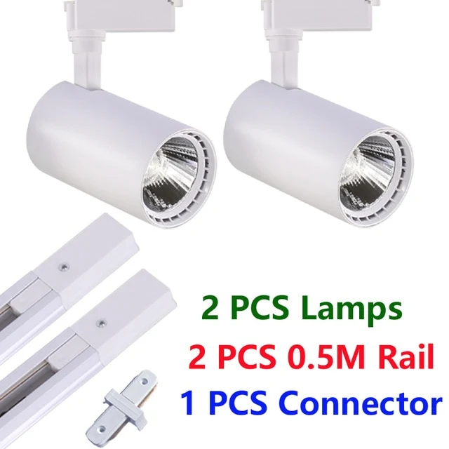 LAMPE SPOT SUR RAIL ALU