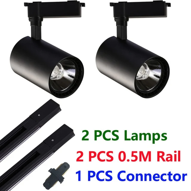 LAMPE SPOT SUR RAIL ALU