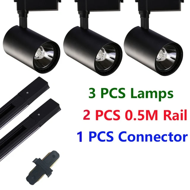 LAMPE SPOT SUR RAIL ALU