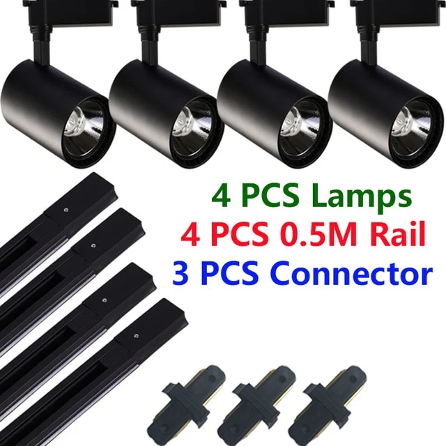 LAMPE SPOT SUR RAIL ALU
