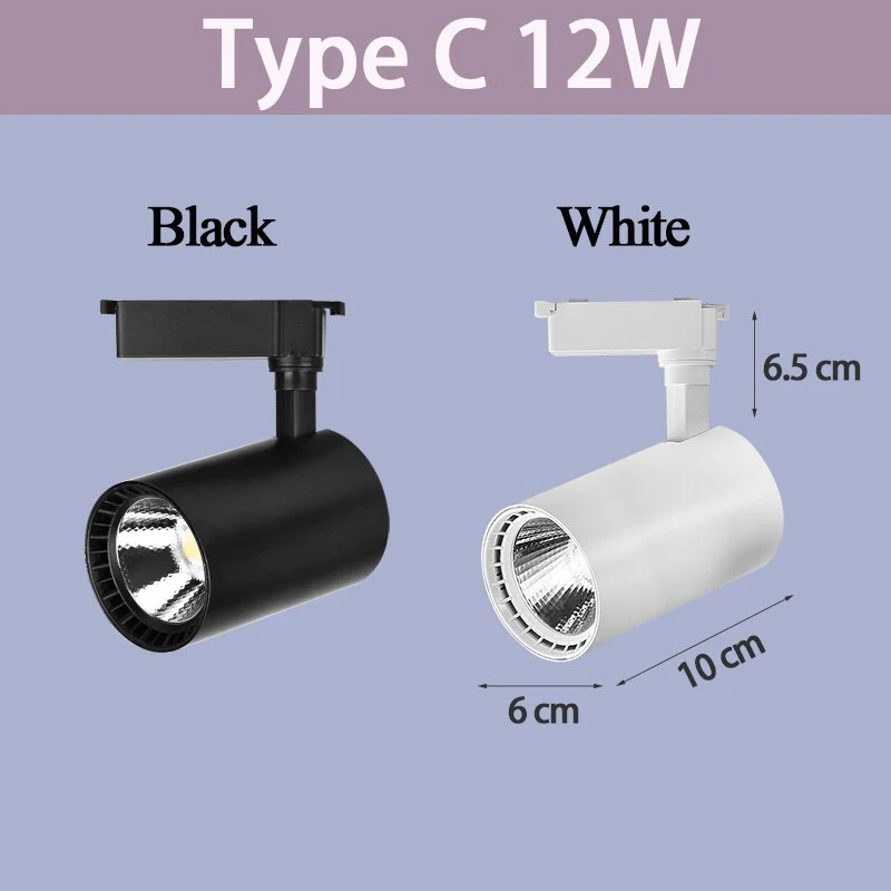 LAMPE SPOT SUR RAIL ALU