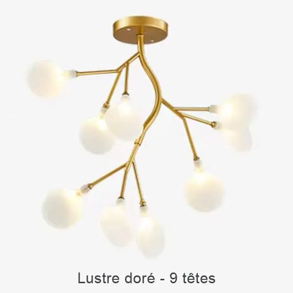 LUSTRE BOULE DE GUI A EFFET WOUAW