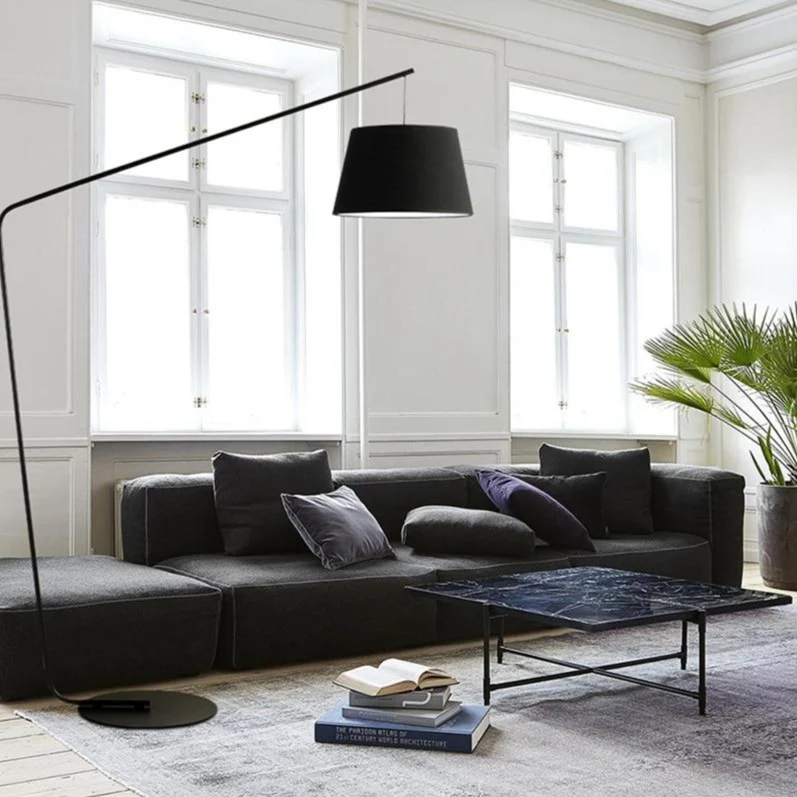 LAMPADAIRE ARC EN MÉTAL