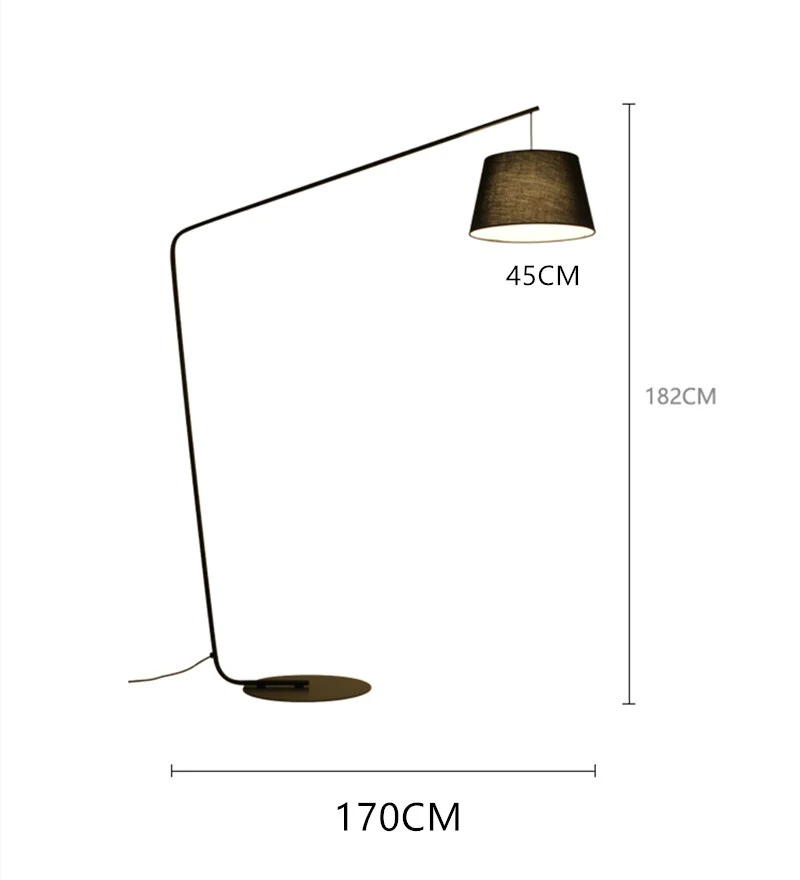LAMPADAIRE ARC EN MÉTAL